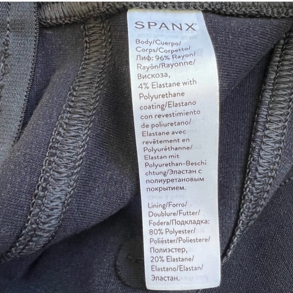 SPANX Black Skinny Leather Pants - Picture 2 of 3